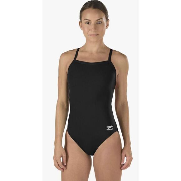 Speedo Women's Swimsuit One Piece Endurance+ Flyback Solid Adult Team Colors - Picture 1 of 8
